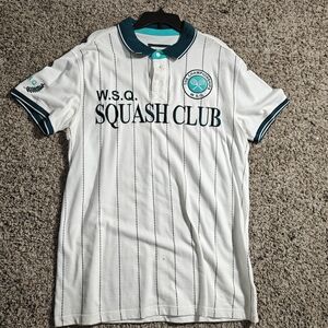 Decibel Squash Club Tennis White Polo Shirt Men's Size XXL